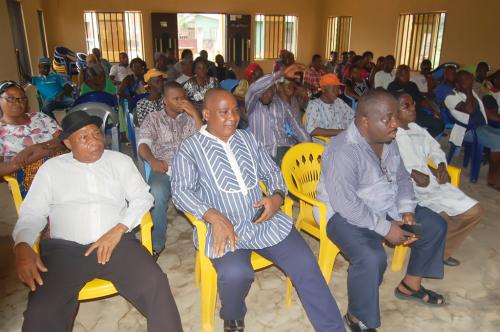 Another cross section of the  community  at the Adure Memorial Hall during the presentations.